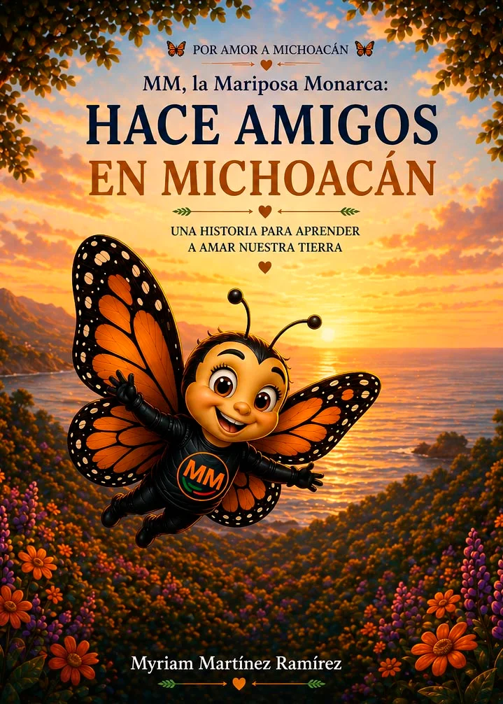 Portada del cuento MM hace amigos en Michoacán