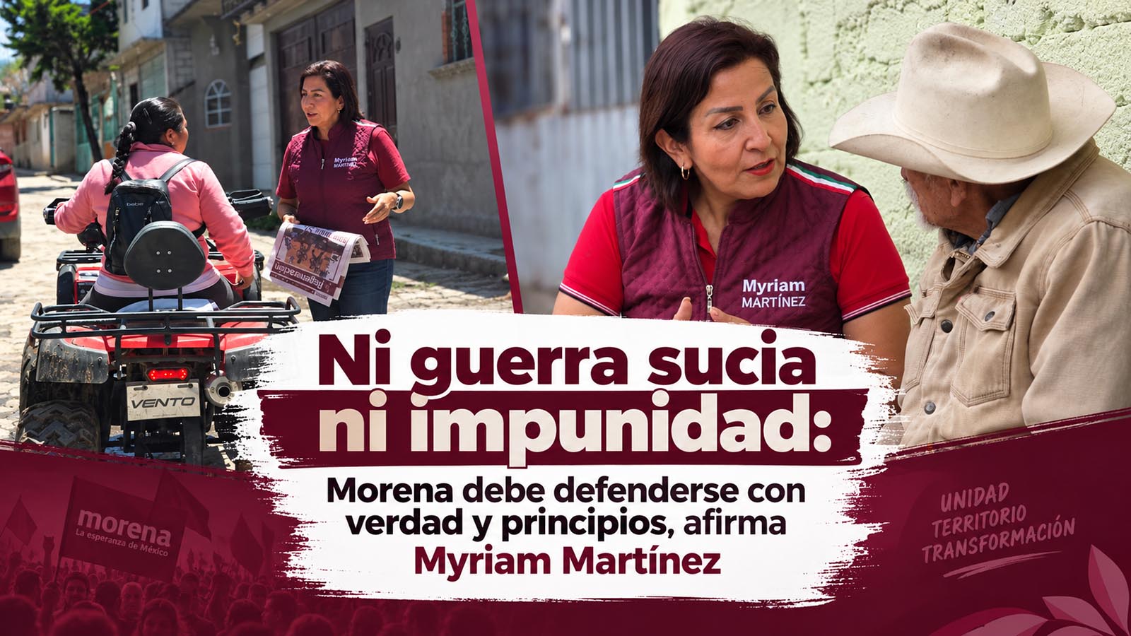 Myriam Martínez llama a distinguir entre campañas de desprestigio y señalamientos comprobables