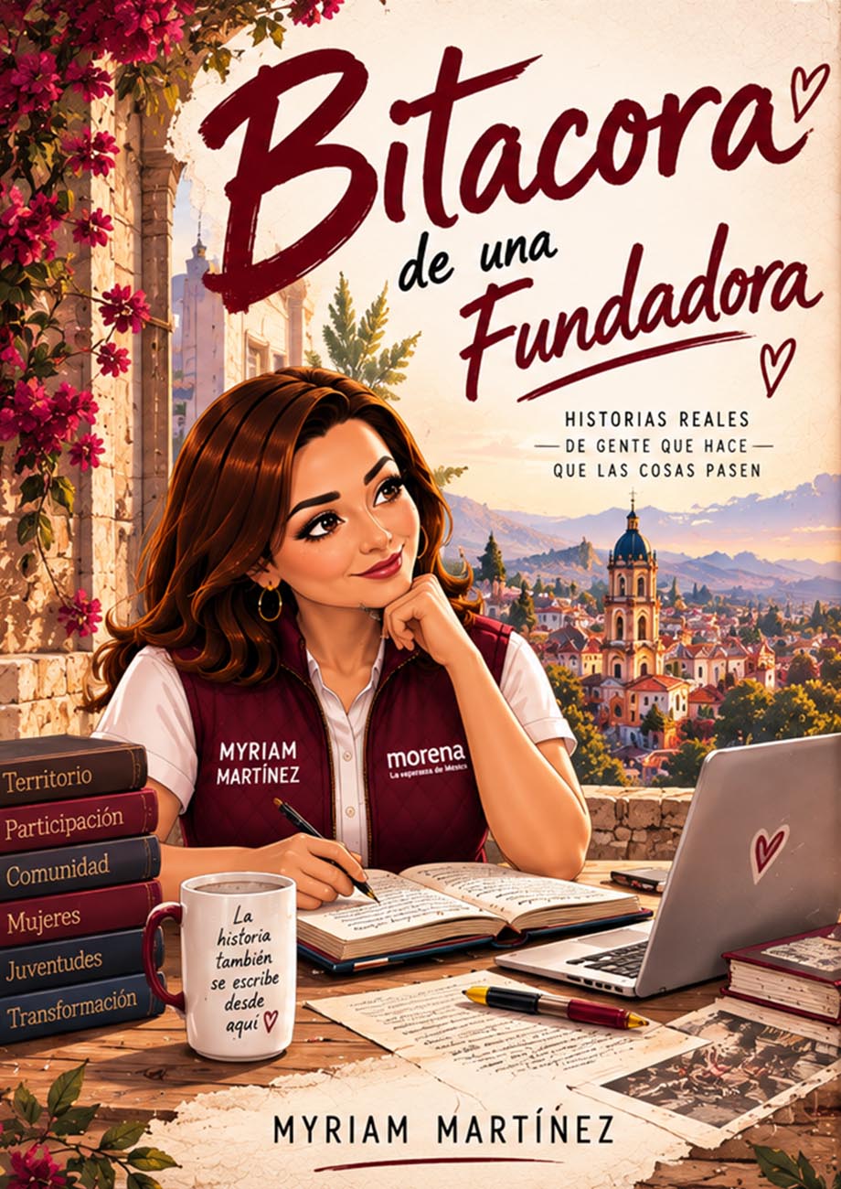 Portada de Bitácora de una fundadora, de Myriam Martínez